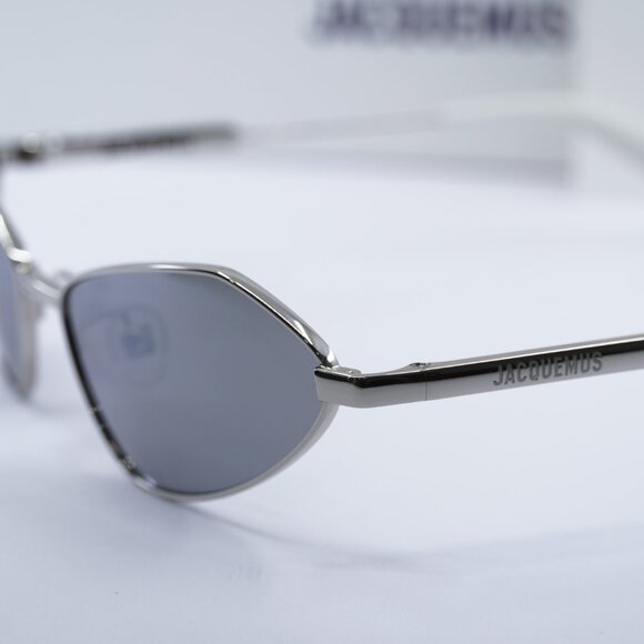 Jacquemus BAMBINO METAL JAC/68 C3 Cat Eye Sunglasses - Silver/Grey - Picture 2 of 12